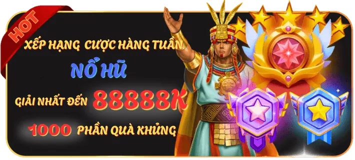 Gói tiền thưởng chào mừng với biểu tượng cúp và tiền